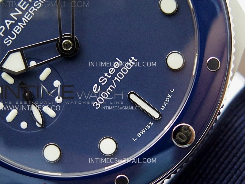 PAM1289 Y TTF Best Edition Blue Dial on Blue Leather Strap P.900 Clone